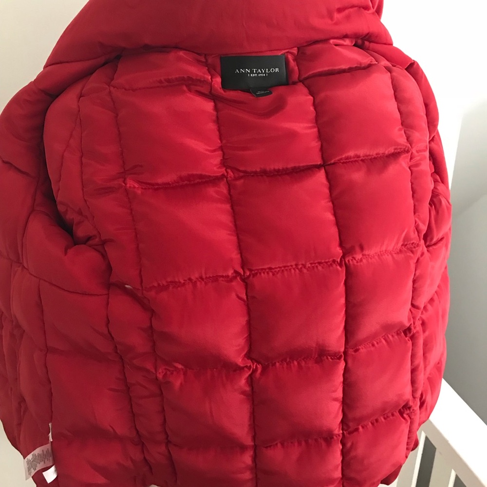 Ann Taylor Red Puffer Jacket - Picture 7 of 8